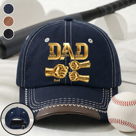 The Legend  - Personalized Custom Vintage Soft Baseball Cap