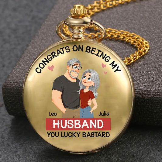 Love Is You - Personalized Custom Print Pocket Watch
