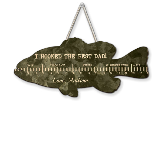 Fish Ruler - Personalized Custom Wood Sign
