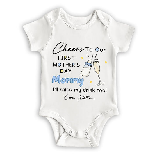 Cheers To Our - Personalized Custom Baby Onesie