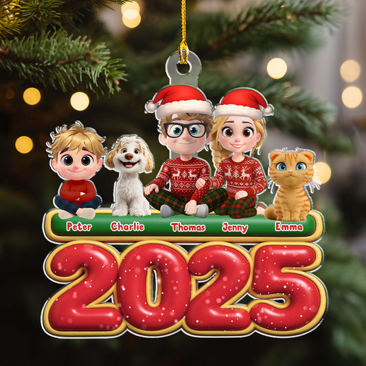 We And Our Kids Pet Version - Personalized Custom Acrylic Ornament
