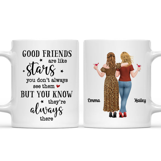Forever Friends Star - Personalized Custom Coffee Mug
