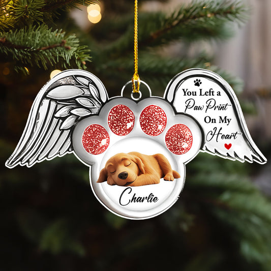 Paw In Heaven - Personalized Custom Acrylic Ornament