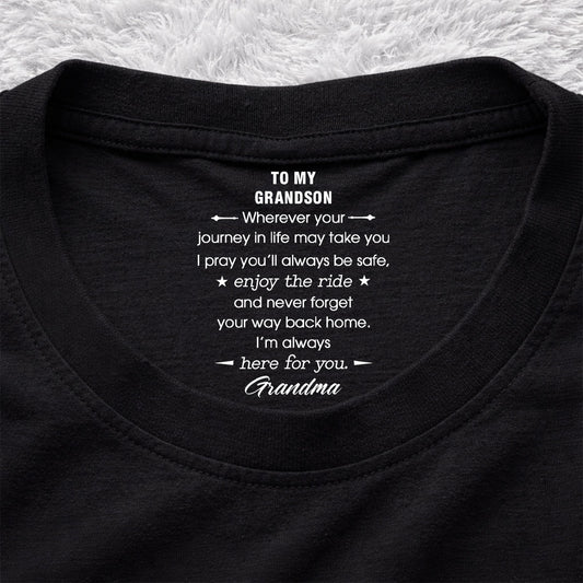 Enjoy The Ride - Personalized Custom Inside Neck Print T-shirt