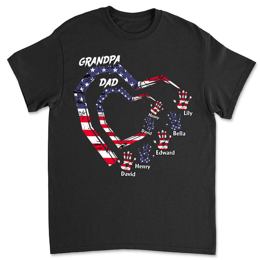 We Love You Grandpa - Personalized Custom Shirt