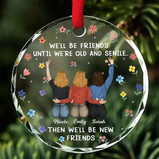 Together Till We Forget Why - Personalized Custom Glass Ornament