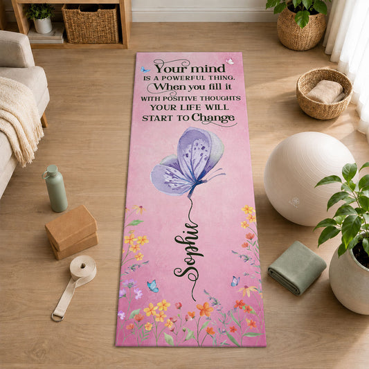 Your Mind Is A Powerful Thing - Personalized Custom Yoga Mat