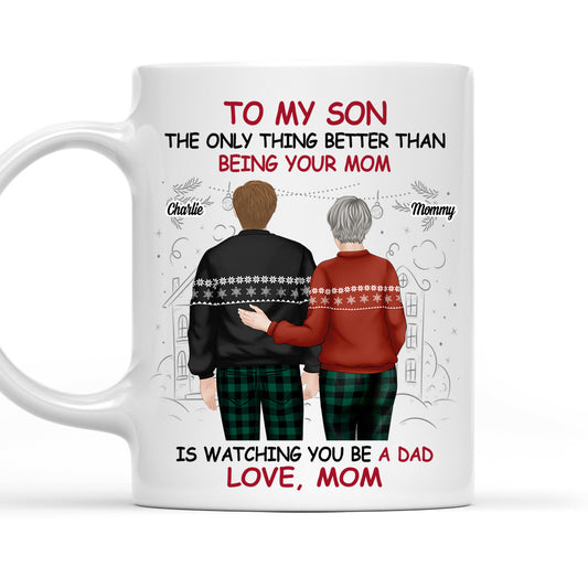 Happy To See You Become A Dad - Personalized Coffee Mug