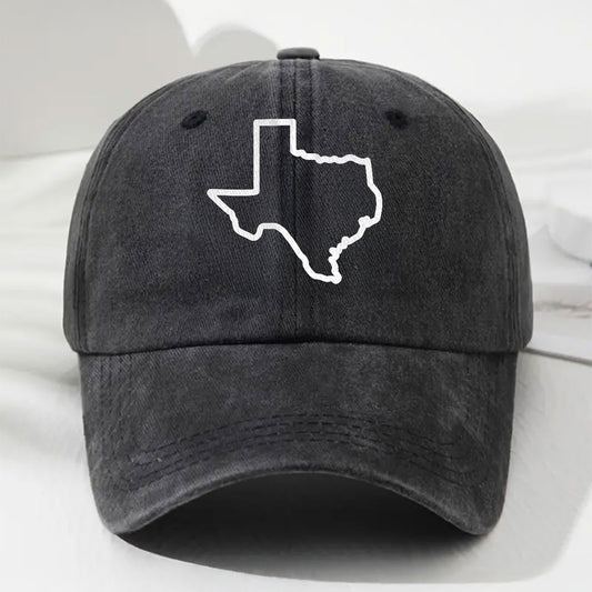 Custom US State - Personalized Custom Vintage Washed Denim Cap