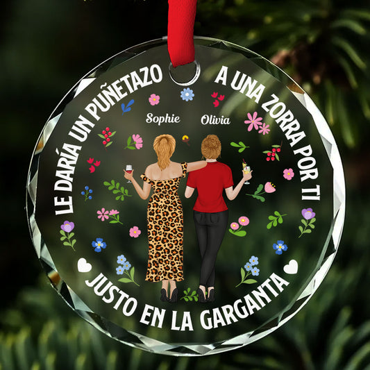 Justo En La Garganta - Adorno De Vidrio Personalizado A Medida
