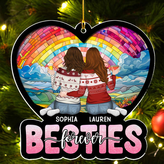 Christmas Besties - Personalized Custom Acrylic Ornament