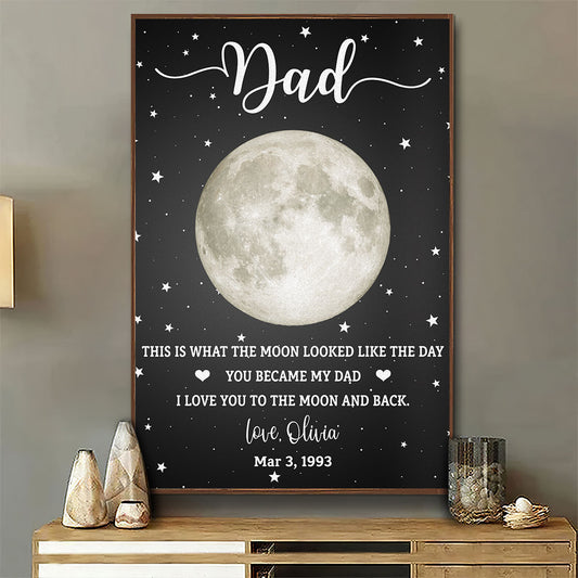 This Is What The Moon Looked Like - Personalized Custom Poster