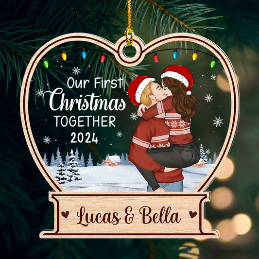 First Christmas Together - Personalized Custom Acrylic Ornament