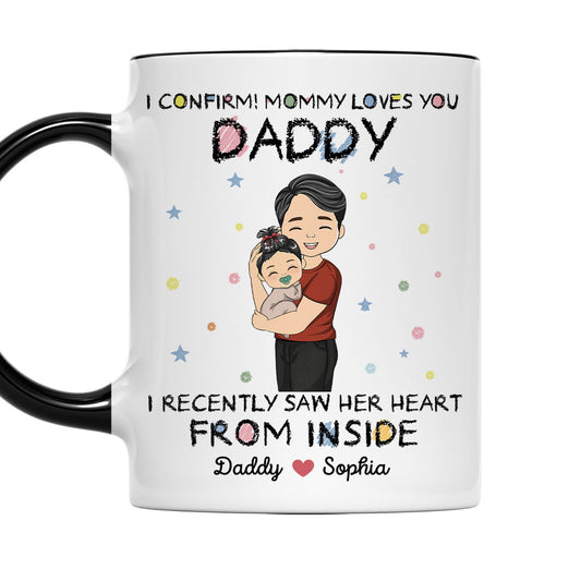 I Saw From Inside - Personalized Custom Accent Mug