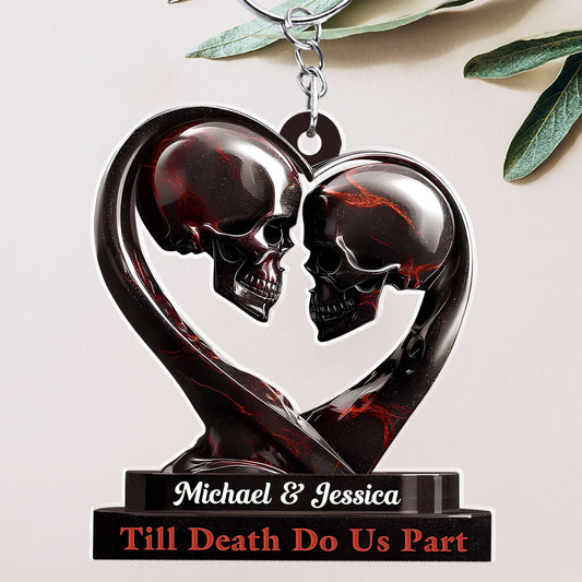 Till Death Do Us Part - Personalized Custom Acrylic Keychain