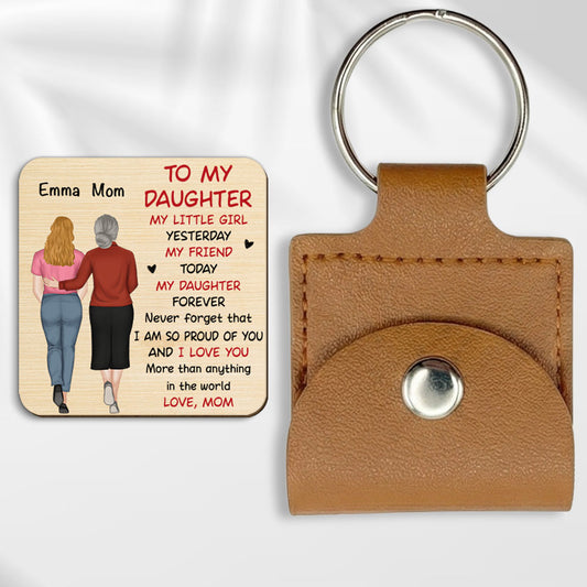 A Hug From Mom - Personalized Custom Wooden Pocket Hug