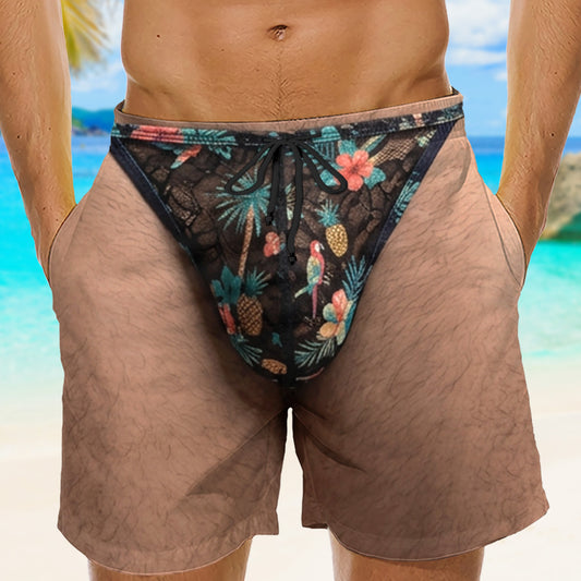 Tropical Vibes - Personalized Custom Beach Shorts