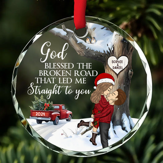 Have Yourself A Married Little Christmas - Personalized Custom Glass Ornament