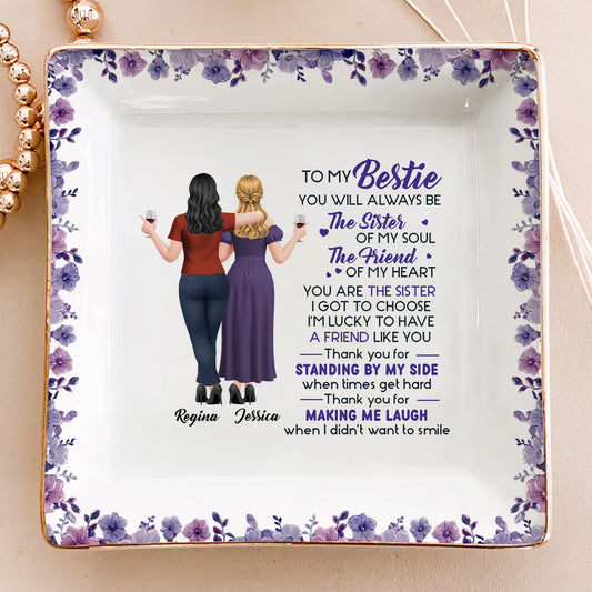 Sister Of My Soul - Personalized Custom Jewelry Dish