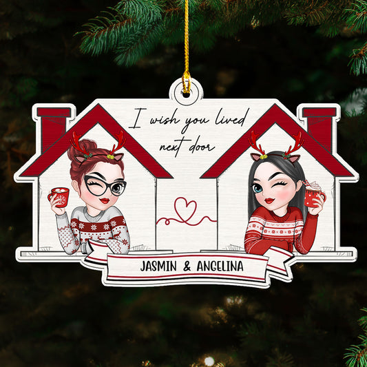 I Wish We Lived  Closer -  Personalized Custom Acrylic Ornament