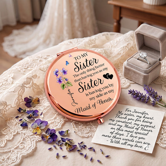 Forever Grateful To Have You - Personalized Compact Mirror