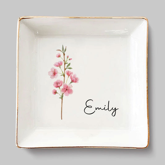 AMZ Friends Are Flowers That Never Fade  - Personalized Custom Jewelry Dish