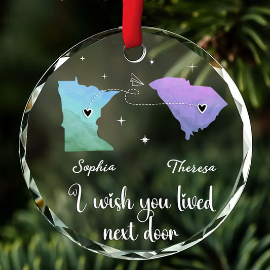 True Friendship Is A Precious Gift - Personalized Custom Glass Ornament