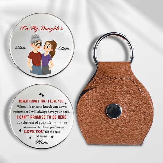 Never Forget That I Love You Daughter - Personalized Custom Pocket Hug