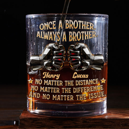 Soulmate Best Friend - Personalized Custom Whiskey Glass