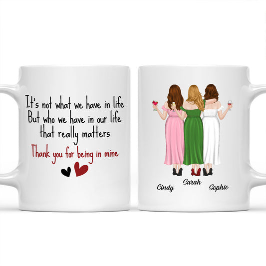 Thanks For Being Mine - Personalized Coffee Mug