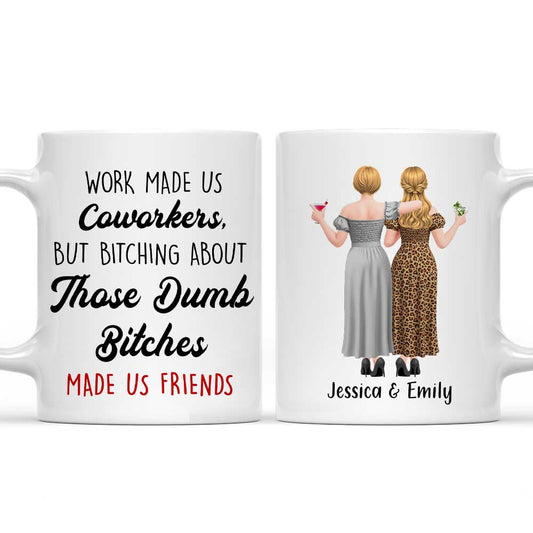 Gossip Turned Coworkers Into Friends - Personalized Custom Coffee Mug