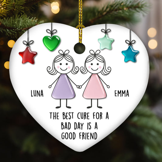 You Make My Days Brighter - Personalized Custom Ceramic Ornament