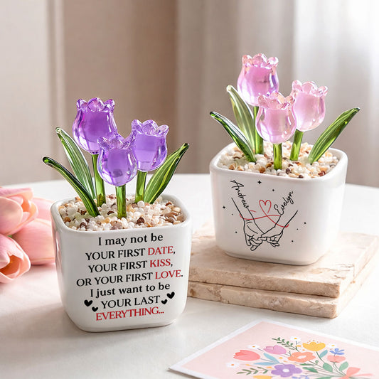 Your Last Everything - Personalized Custom Glass Everlasting Tulips