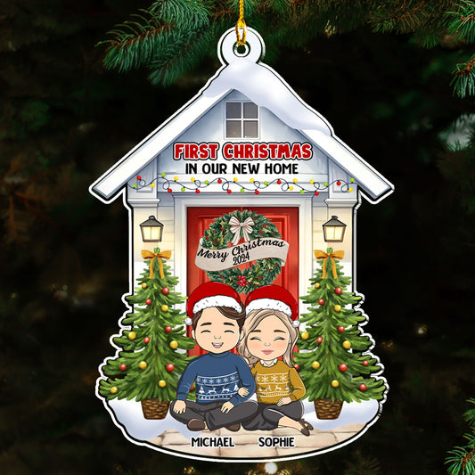 First Christmas In Our New Home - Personalized Custom Acrylic Ornament