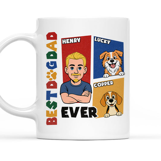 Dog Dad Extraordinaire - Personalized Custom Coffee Mug