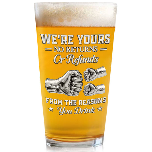 Your Reasons - Personalized Custom Beer Glass