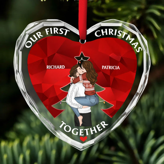 First Love - Personalized Custom Glass Ornament