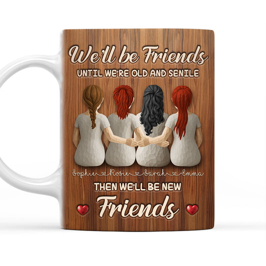 Friendship On Repeat - Personalized Custom Coffee Mug