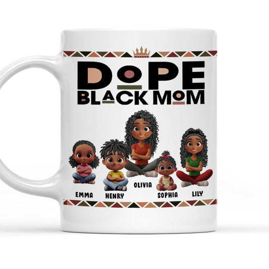 Dope Mom - Personalized Custom Coffee Mug