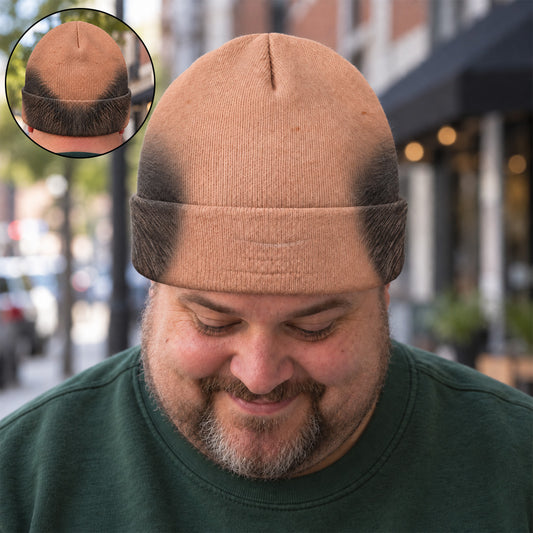 Funny Baldie - Personalized Knit Beanie Hat