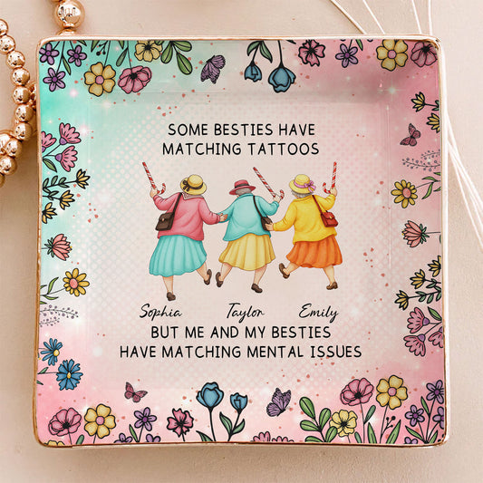Crazy Besties - Personalized Custom Jewelry Dish