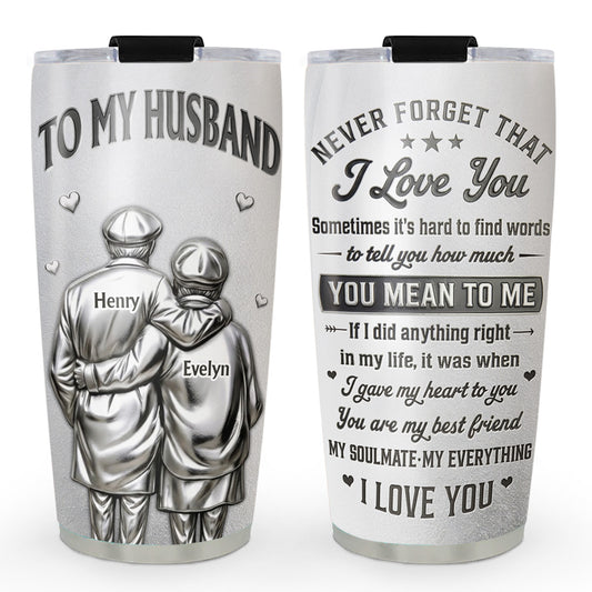I Did Anything Right In My Life Ver Husband - Personalized Custom 3D Effect Tumbler