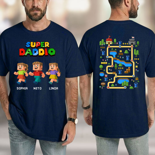 Daddy Play Game With Us - Personalized Custom Shirt