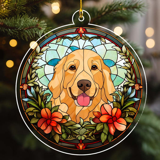 Lovely Dog - Personalized Custom Acrylic Ornament