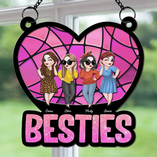 Happy Friendship - Personalized Custom Suncatcher