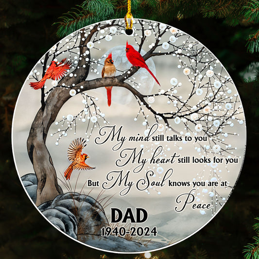 My Mind Still Talks to You - Personalized Custom Acrylic Ornament