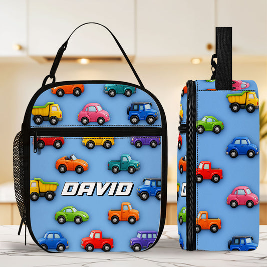 Vehicle Adventure - Personalized Custom Insulated Lunch Bag