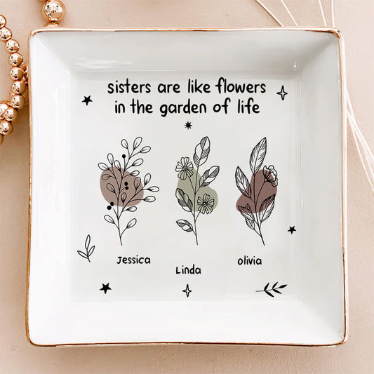 Flowers In The My Life - Personalized Custom Jewelry Dish