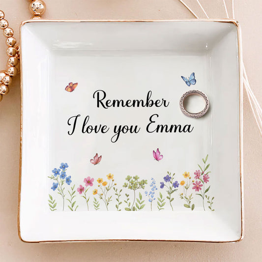 I Love You Mom - Personalized Custom Jewelry Dish