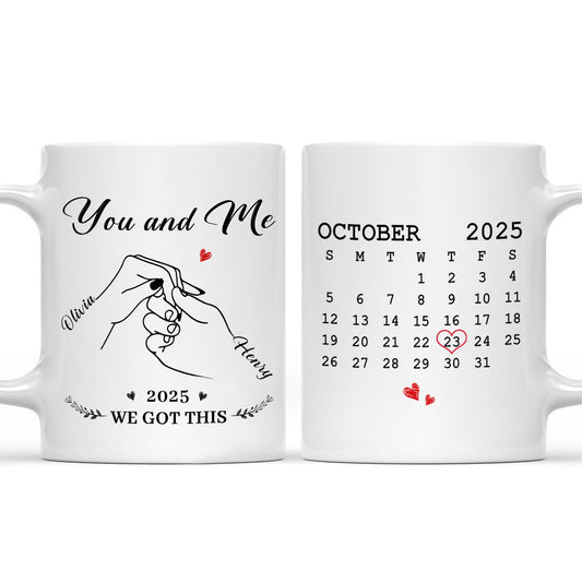 The Day We Chose Us - Personalized Custom Coffee Mug 